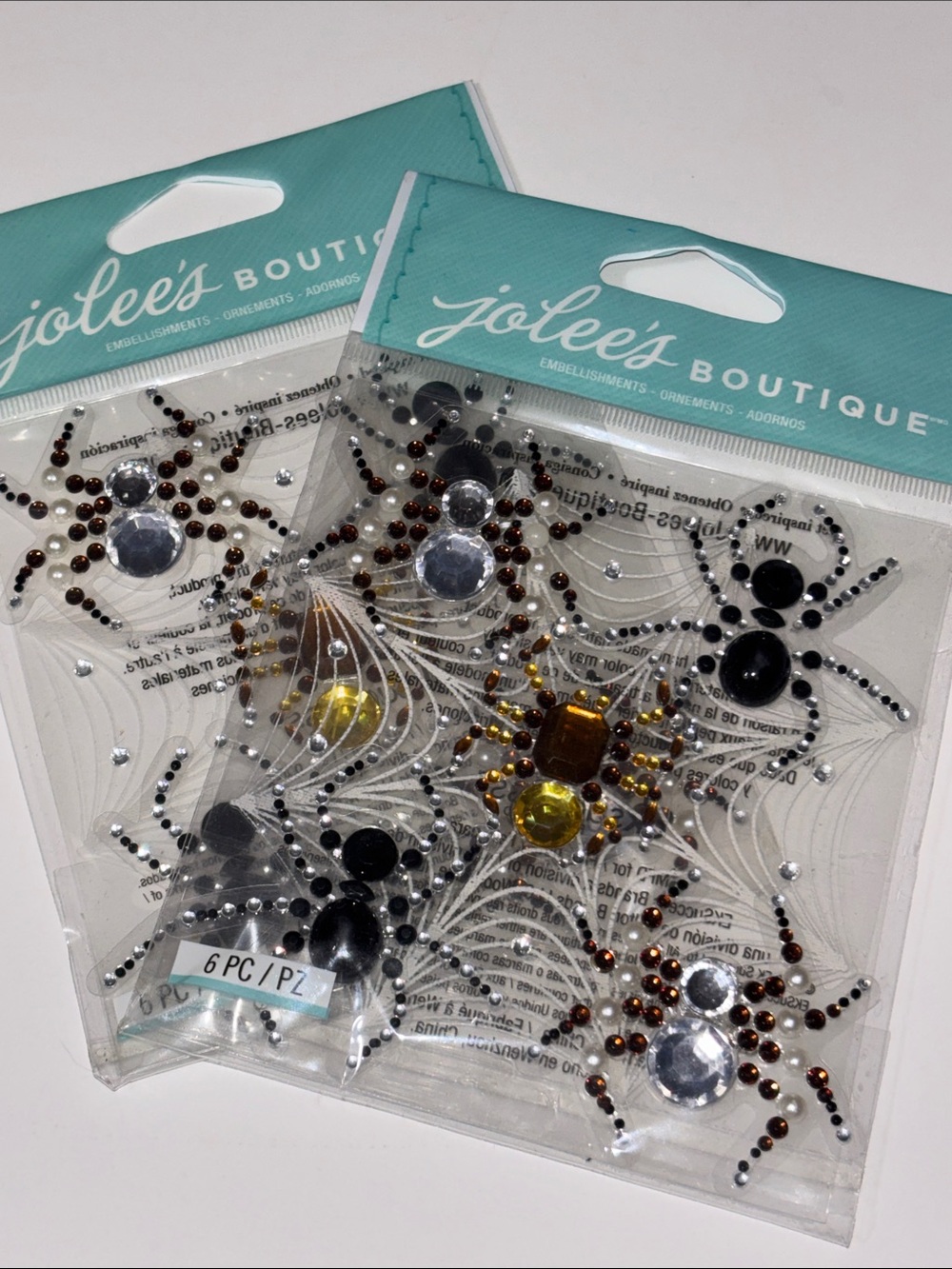 Jolee's Boutique Beaded Spiders Stickers Jolee's Boutique Spider and Web Jewel